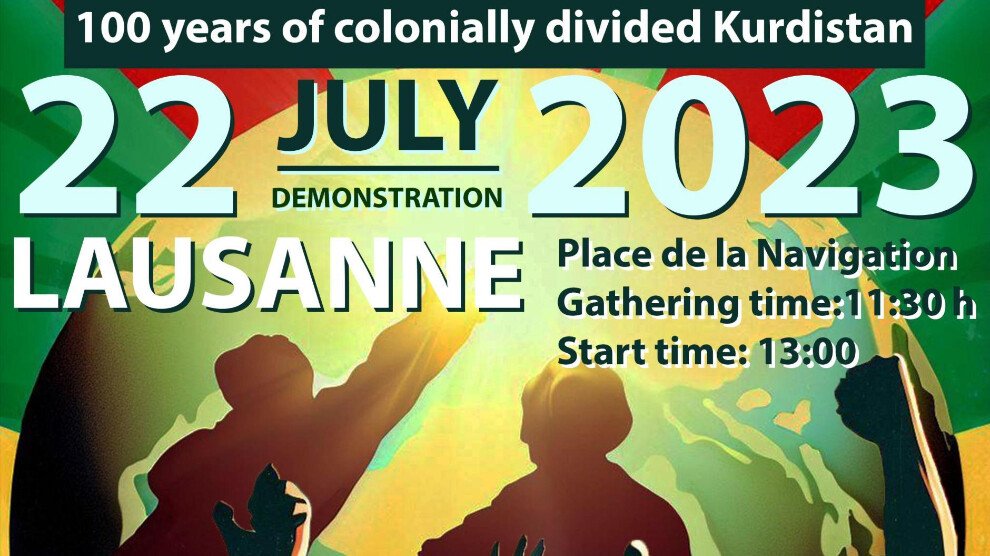 'Defend Kurdistan Initiative' roept op om op 22 juli een demonstratie in Lausanne bij te wonen