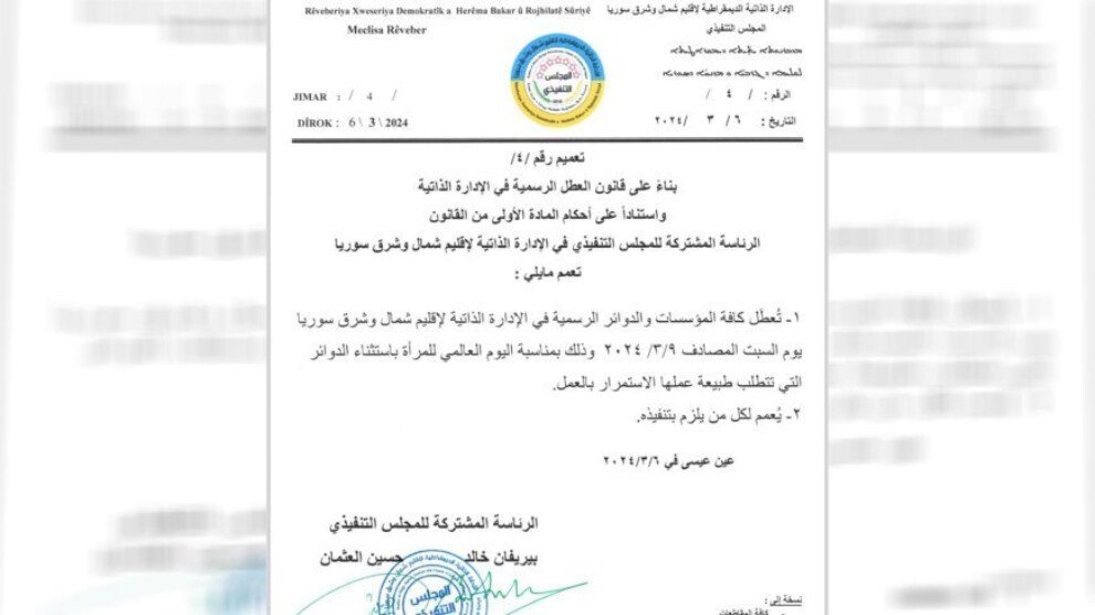 9 maart uitgeroepen tot nationale feestdag in Noord- en Oost-Syrië