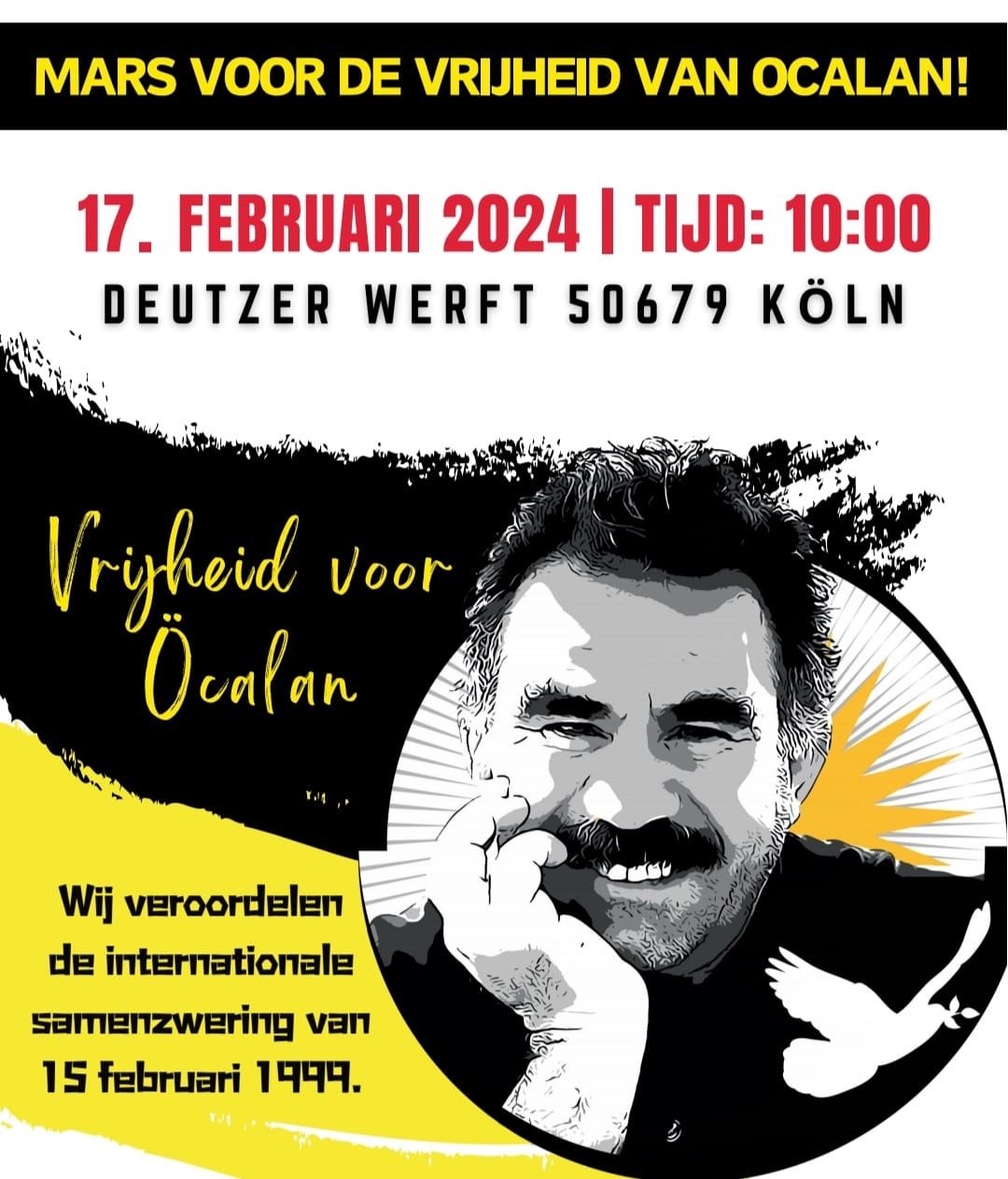 17 februari: Mars voor de vrijheid van Ocalan!