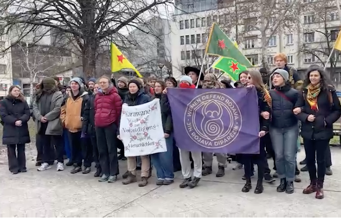 Volkskaravaan ter verdediging van de mensheid op weg naar Kobane – Solidariteit kent geen grenzen