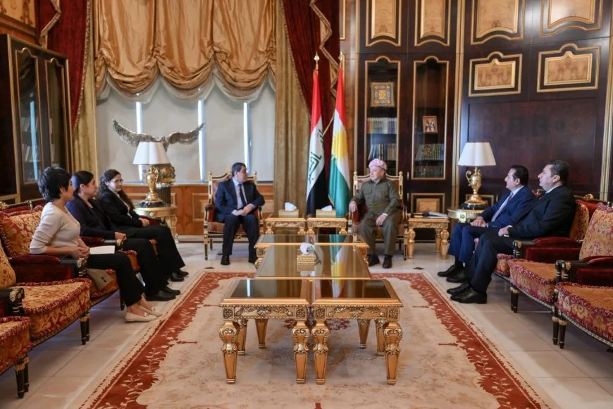 Delegatie uit Rojava ontmoet KDP-leider Masoud Barzani