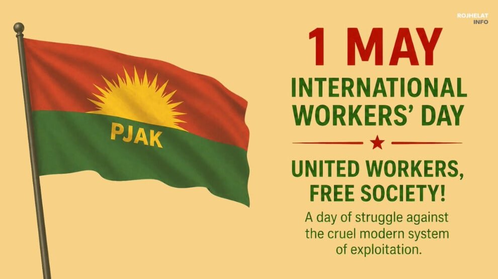 PJAK geeft verklaring af ter gelegenheid van de Internationale Dag van de Arbeid