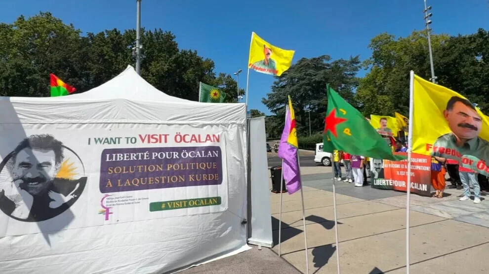 De wake „Vrijheid voor Öcalan“ in Genève bereikt de 288e week