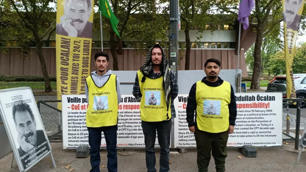 Groep uit Zürich neemt de wake voor de vrijheid van Öcalan in Straatsburg over