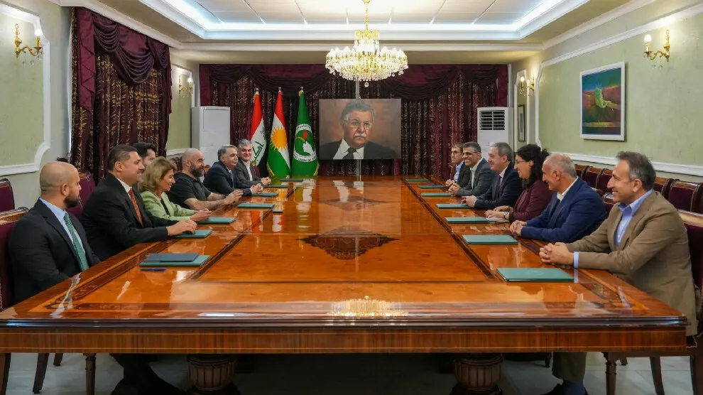 Talabani ontvangt Bakırhan en bevestigt opnieuw de steun van de PUK voor het vredesproces in Turkije