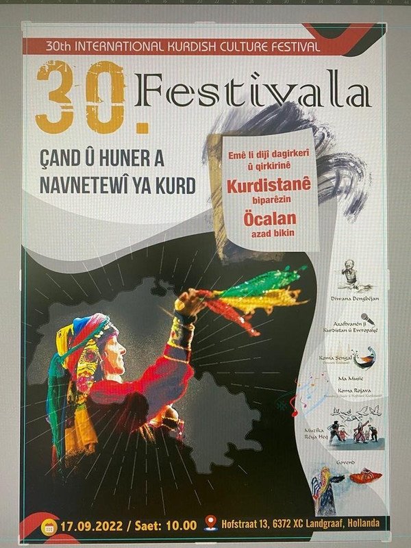 NAV-BEL en CDK-S roepen iedereen op zaterdag Koerdisch festival in Landgraaf bij te wonen